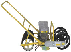 Jang Automation JP-5 Five Row Push Seeder w/ Narrow Shoes